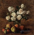 Still Life Roses and Fruit flower painter Henri Fantin Latour